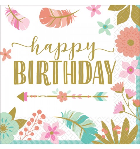 KIT N.6 BOHO CHIC BIRTHDAY GIRL METAL