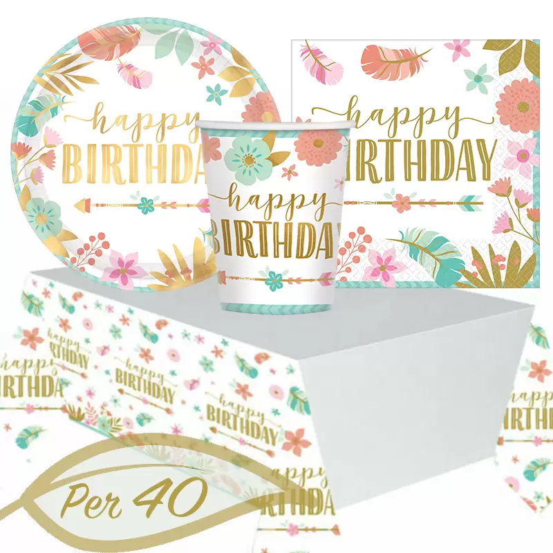 KIT N.3 BOHO CHIC BIRTHDAY GIRL METAL