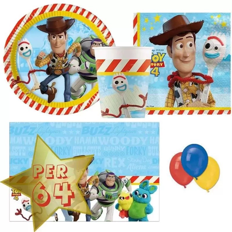 KIT N 4 - COORDINATO COMPLEANNO TOY STORY DISNEY