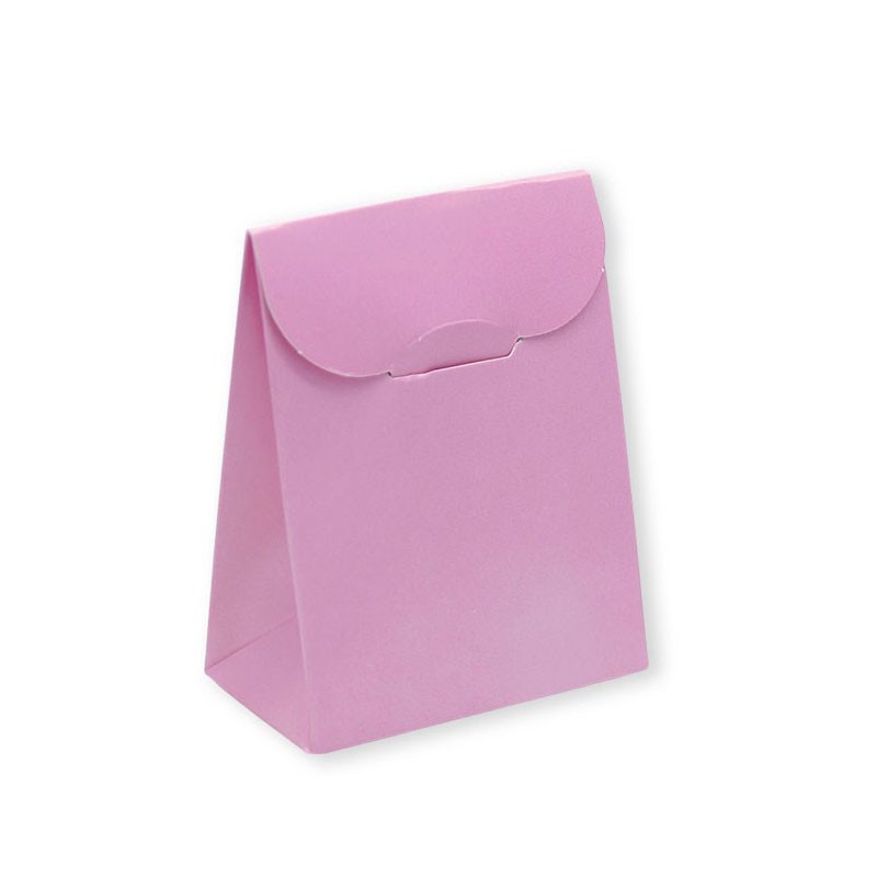 Scatoline portaconfetti sacchetto rosa 81631 25 pz. 6 x 8 x 3,5 cm