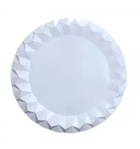 Sottopiatti diamond 32 cm bianchi 60460 5 pz