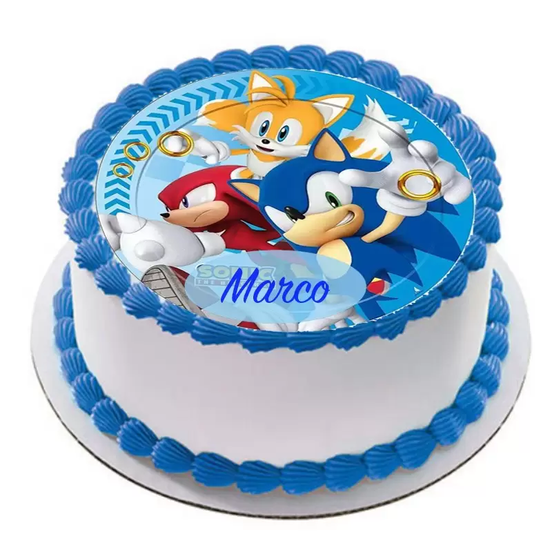 CIALDA SONIC TONDA PERSONALIZZABILE PER TORTE
