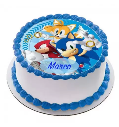 CIALDA SONIC TONDA PERSONALIZZABILE PER TORTE