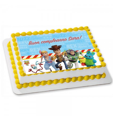 30 topper per cupcake di Toy Story Buzz Woddy in carta di riso commestibile per torte di compleanno 