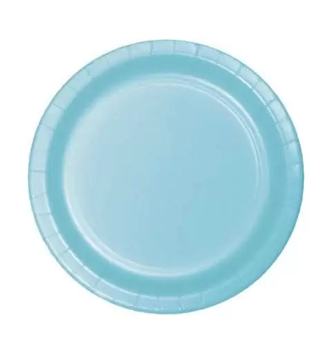 PIATTI DESSERT TINTA UNITA PASTEL BLUE CELESTE 8 PZ