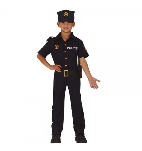Costume da Poliziotto di quartiere Americano per Bambino 5-6 anni 83743