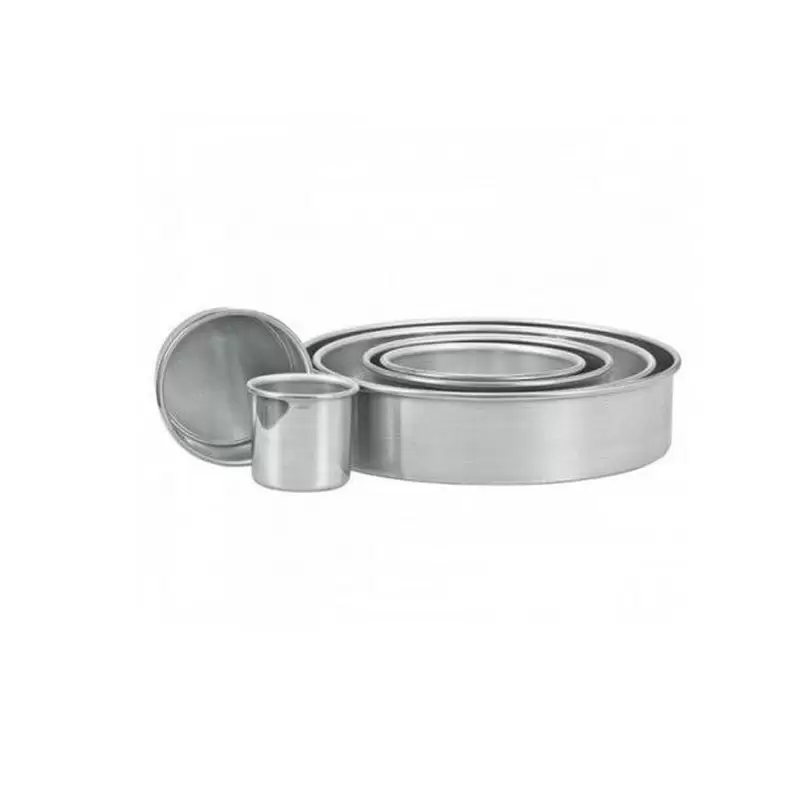 Stampo in alluminio tondo tortiera americana alto cm 25x10 h 2125