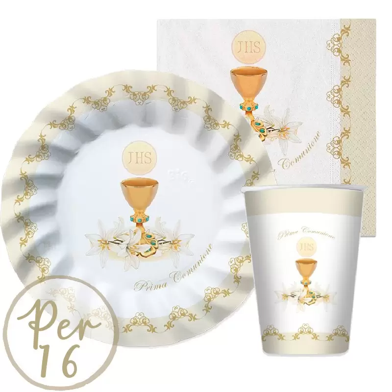 KIT N.2 PRIMA COMUNIONE CLASSIC BEIGE