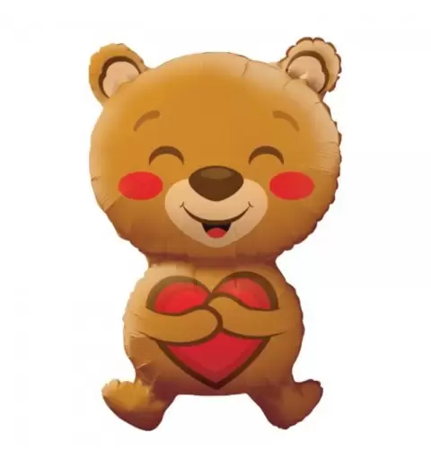Palloncino Supershape Orsetto Con Cuore 71 cm - 19948-28