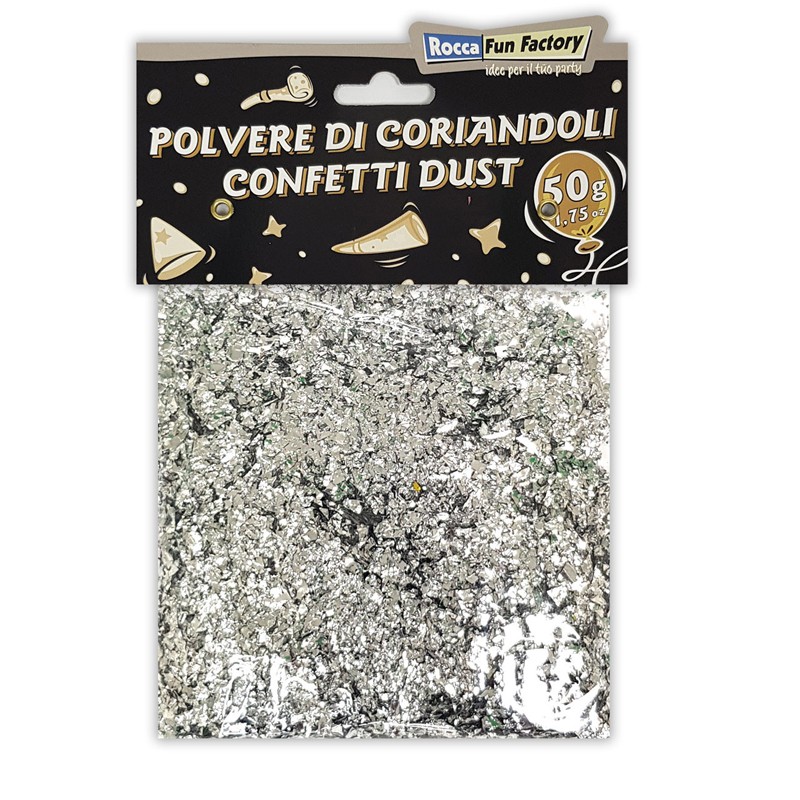 Polvere di coriandoli Scintillante Argento Silver 50g - 999364