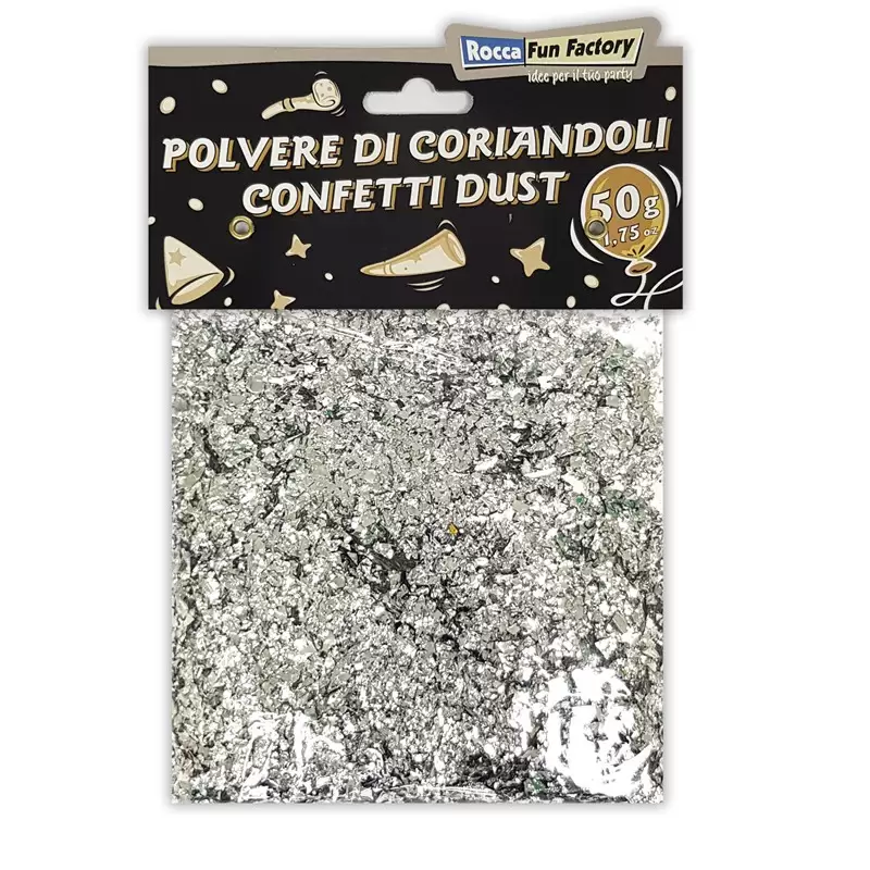 Polvere di coriandoli Scintillante Argento Silver 50g - 999364