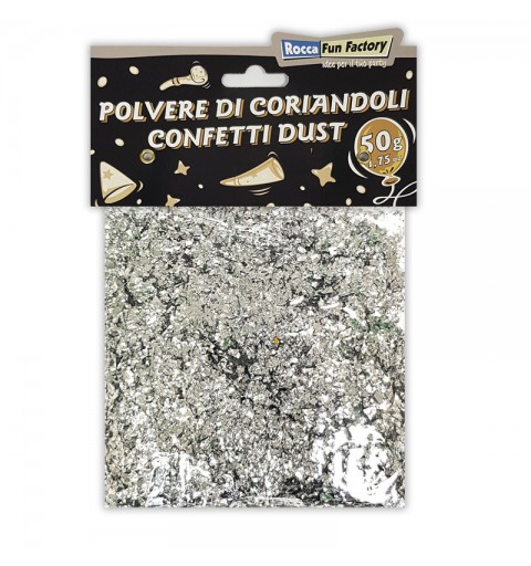 Polvere di coriandoli Scintillante Argento Silver 50g - 999364