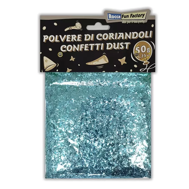 Polvere di coriandoli Scintillante Celeste Scuro 50g - 999395