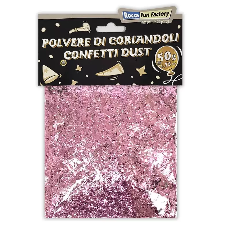 Polvere di coriandoli Scintillante Rosa 50g - 999395