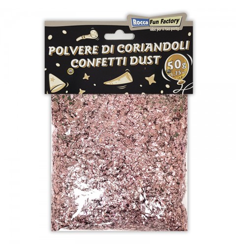 Polvere di coriandoli Scintillante Rosa Gold 50g - 999371