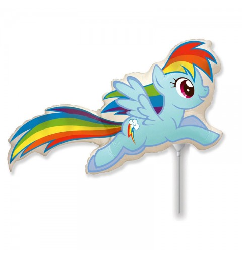 mini foil little pony celeste Pie Rainbow Dash 14\'\' 902739