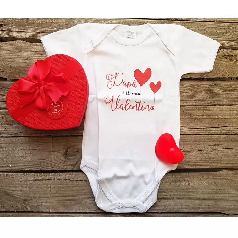 BODY PAPÀ È IL MIO VALENTINO 9 MESI