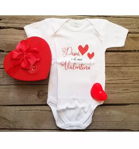 BODY PAPÀ È IL MIO VALENTINO 9 MESI