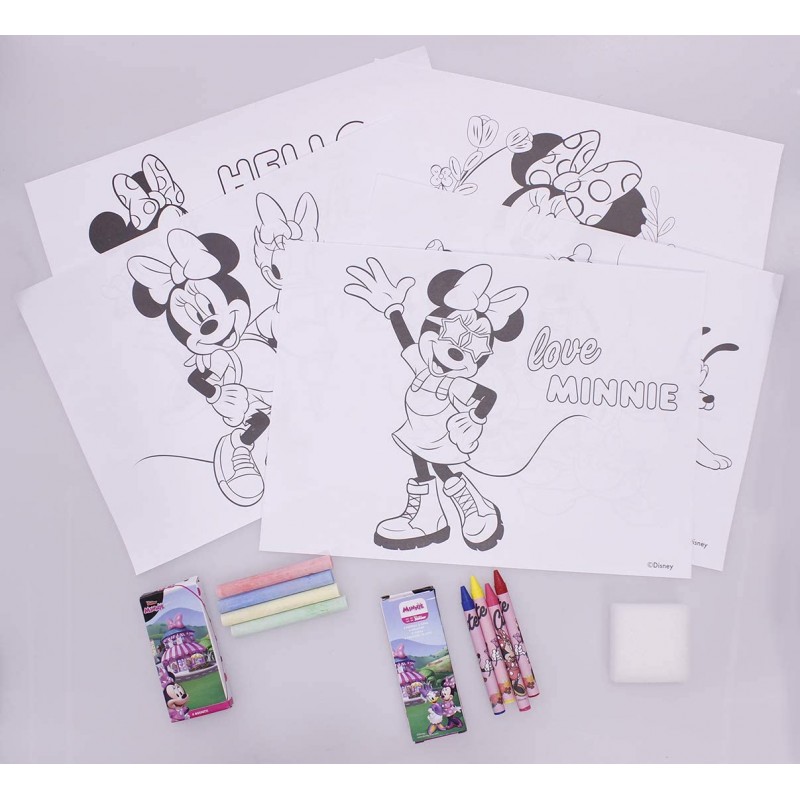 Valigetta richiudibile con Accessori per colorare e disegnare di Minnie MIN0677
