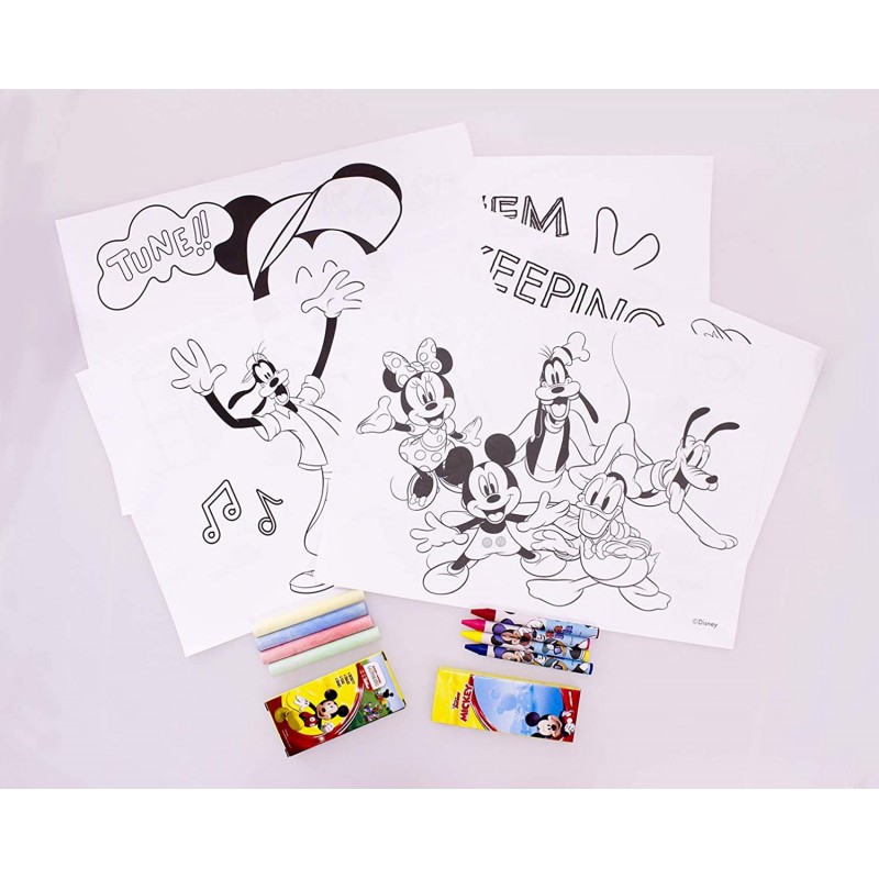 Valigetta portatile richiudibile con Accessori per colorare e disegnare di Topolino MIC0677