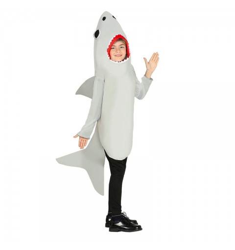 costume carnevale squalo per ragazzi 5 -6 anni 87620
