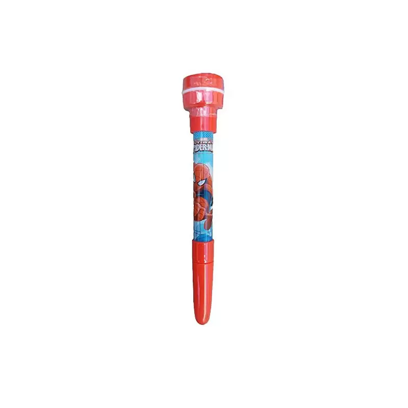 penna 3 in uno Spiderman con timbro e bolle di sapone SP0155