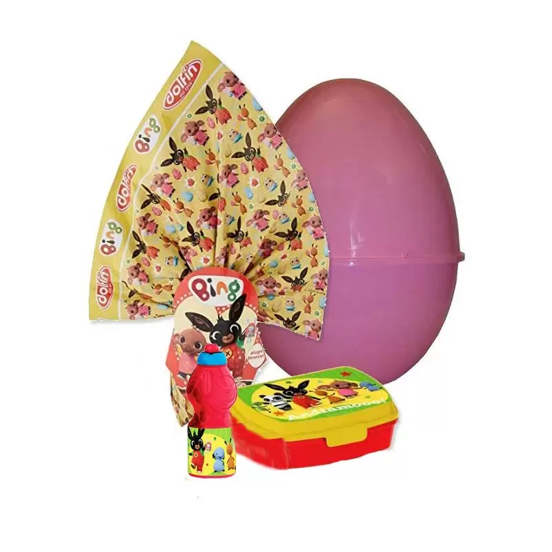 UOVO DI PASQUA BING PER LEI CON PORTA MERENDA BORRACCIA