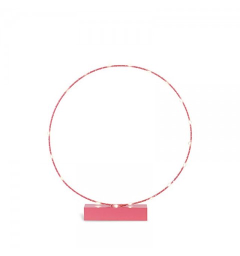 Cerchio rosa su base con led ø 450 x h 505 mm 27855