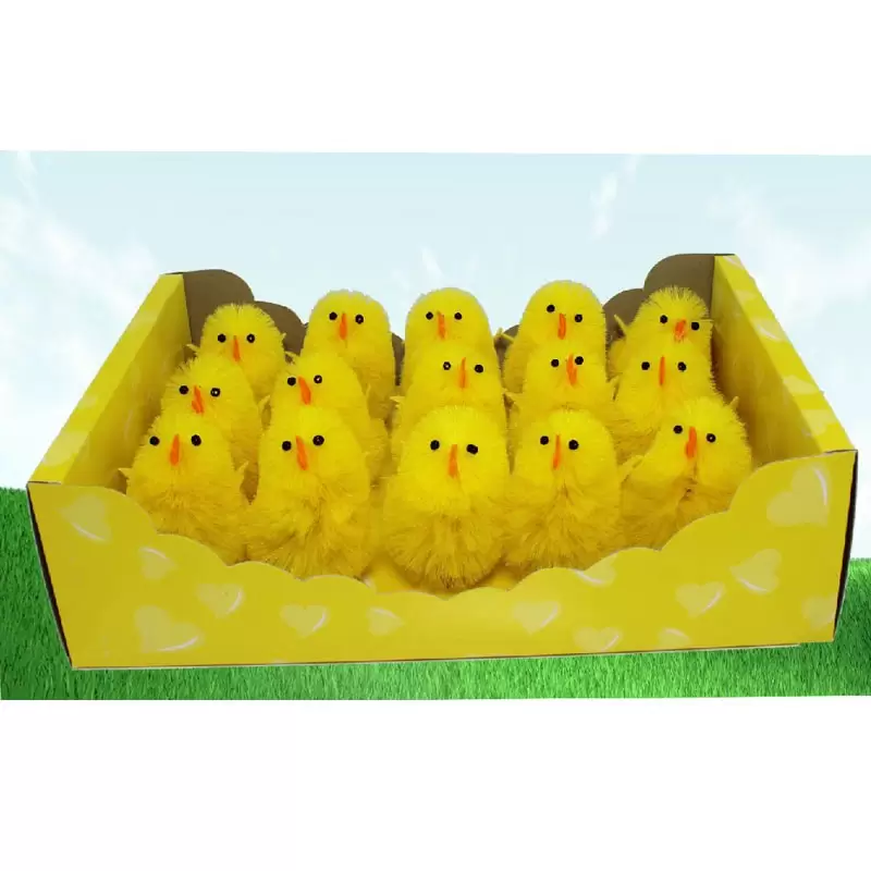 confezione 15 pulcini decorativi  7 cm 85137