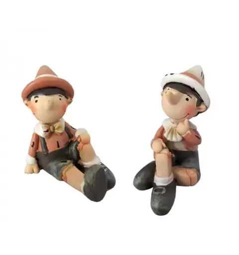 statuetta di pinocchio seduro 5 x 6 cm 18086 1 pz modelli assortiti