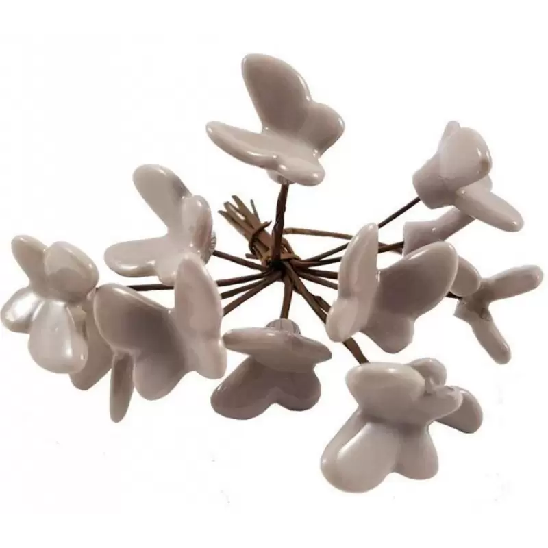 12 FARFALLE DI CERAMICA