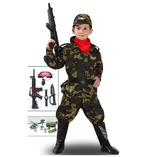 COSTUME MILITARE 4-5 ANNI