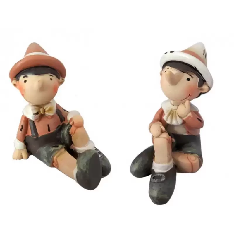 12 STATUETTE PINOCCHIO SEDUTO