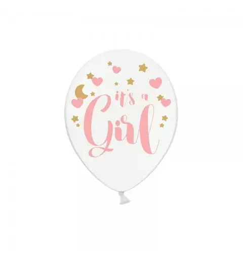 Palloncini Lattice 50 pz rosa It\'s a Girl 30 cm SB14P-233-008