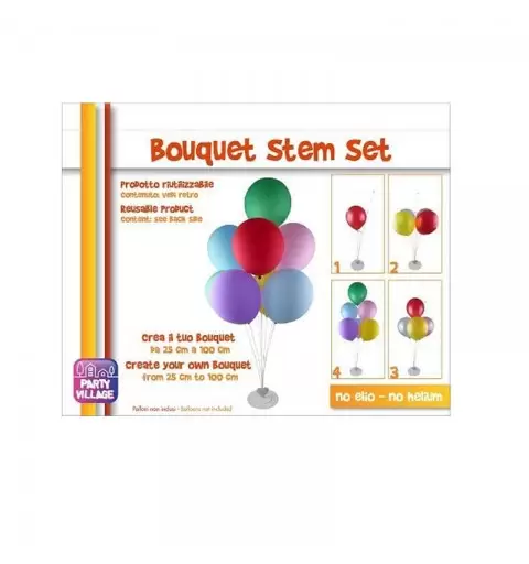 Bouquet STEM Set Crea Il Tuo Bouquet da 25 a 100 cm base plastica, cacciavite, giunture, valvole e stecche