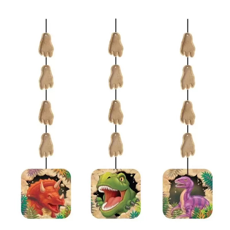 995012 FESTONE PENDENTE 3 PZ TEMA DINOSAURI