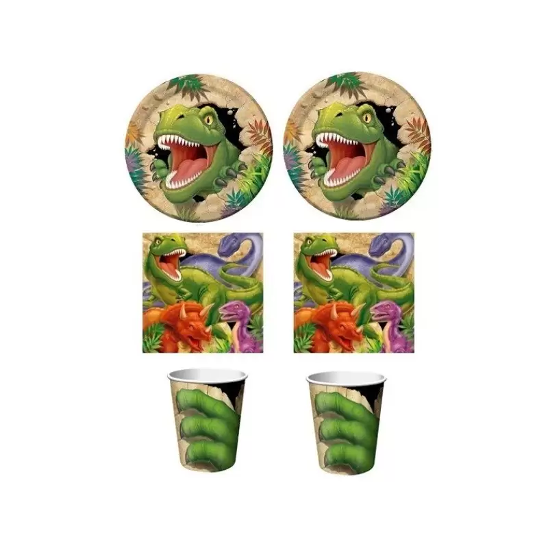 KIT N2 PER FESTE BAMBINI TEMA DINOSAURI
