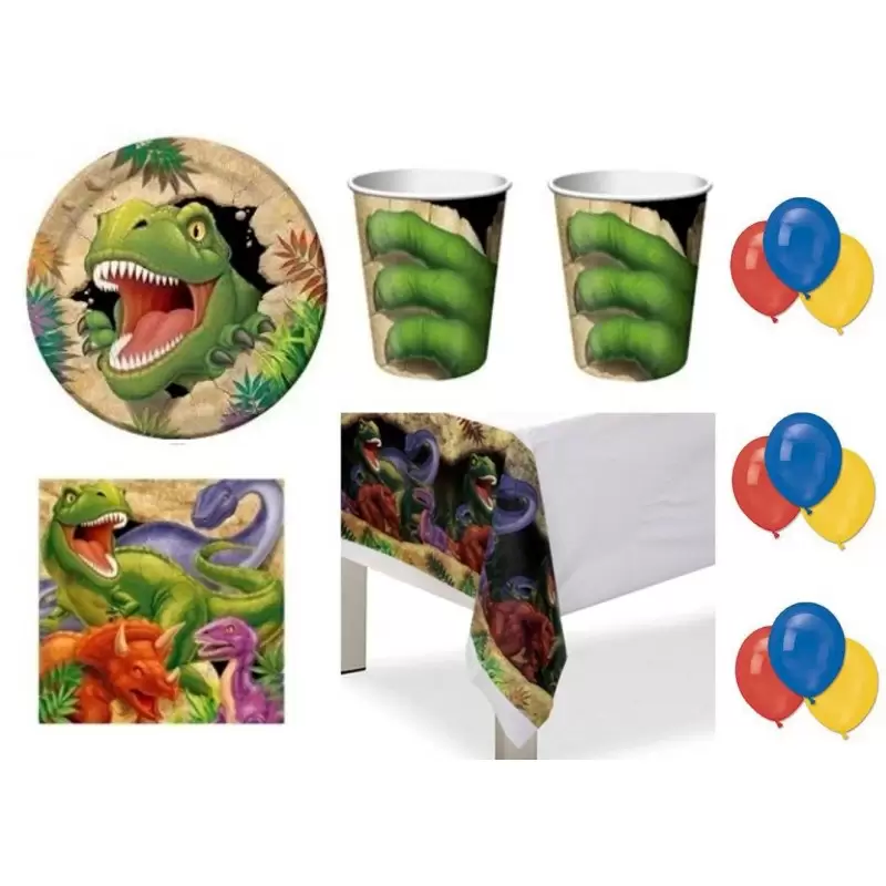 KIT N2 PER FESTE BAMBINI TEMA DINOSAURI