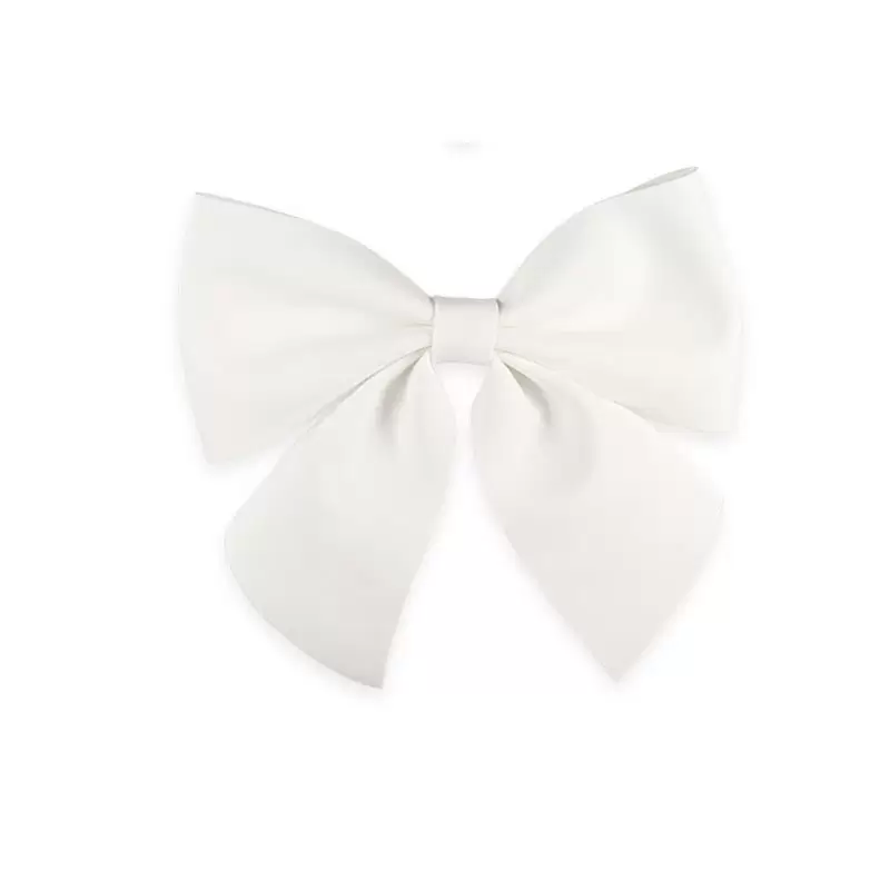 fiocchetto bianco decorativo 28370 10 cm in gomma crepla