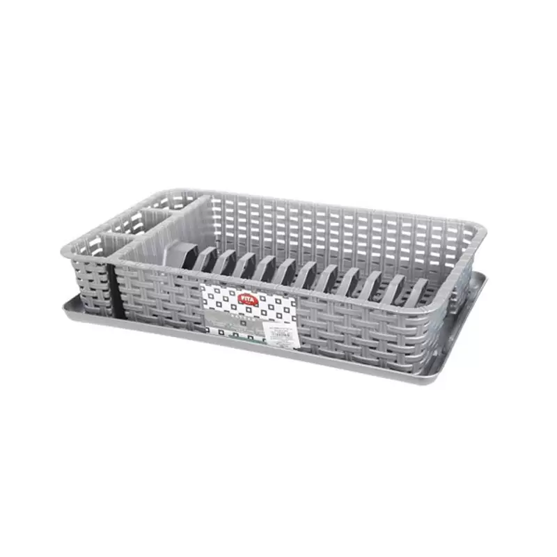Scolapiatti piccolo grigio 45x27x9cm 101952