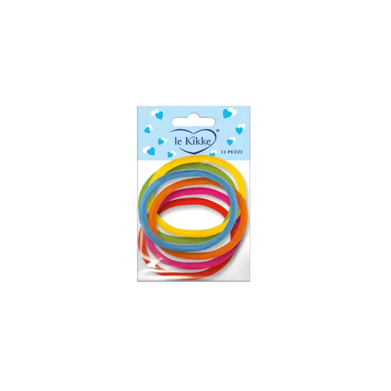 6 ELASTICI PER CAPELLI MIX COLORI