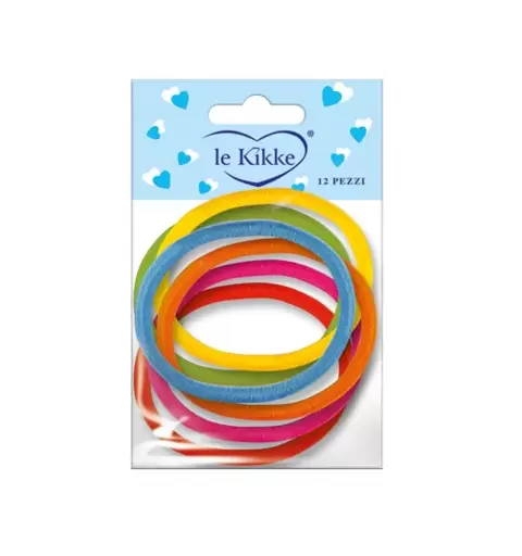 6 ELASTICI PER CAPELLI MIX COLORI
