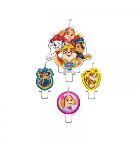 set 4 candeline per torte a tema Paw Patrol 2018 9903829