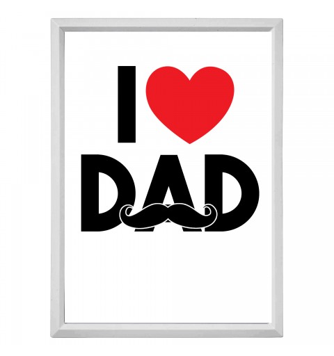 QUADRETTO REGALO I LOVE DAD