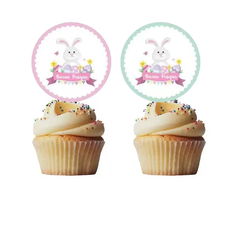 MINI CIALDE CONIGLIO PASQUALE MULTICOLOR - 24 PZ