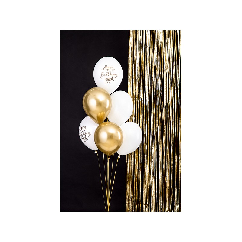Palloncini Oro E Bianco 60 Pezzi - Palloncini Metallizzati Per Compleanni, Matrimoni E Feste (30 Cm) - Foto 7