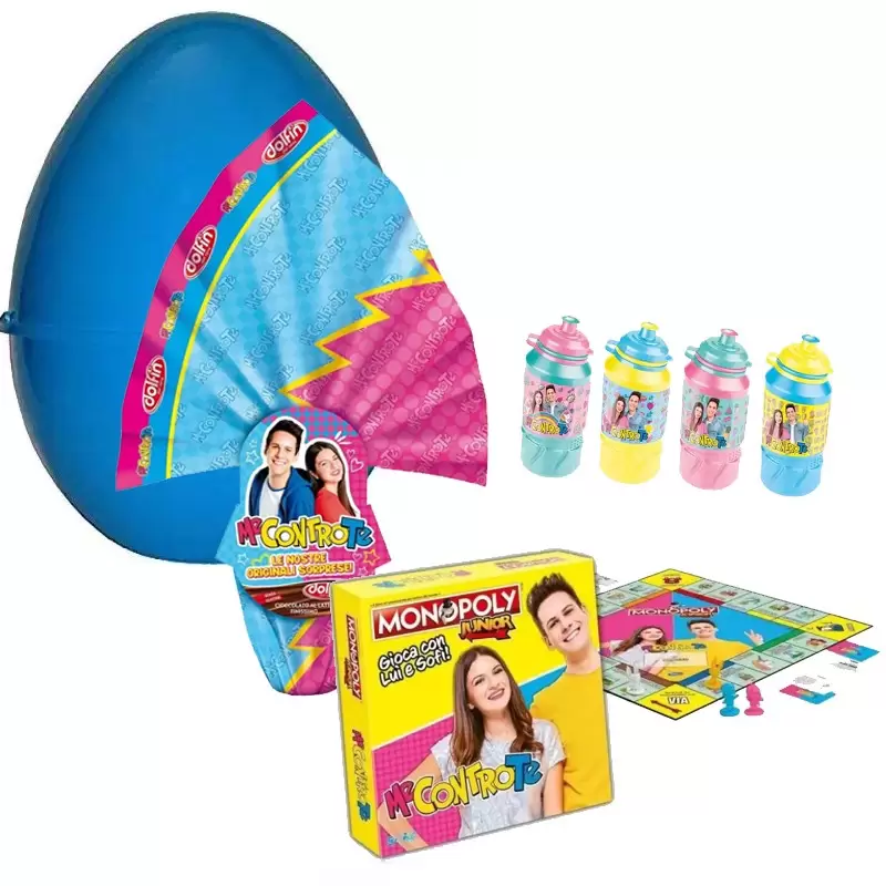 SET UOVO DI PASQUA ME CONTRO TE PER LUI CON MONOPOLY