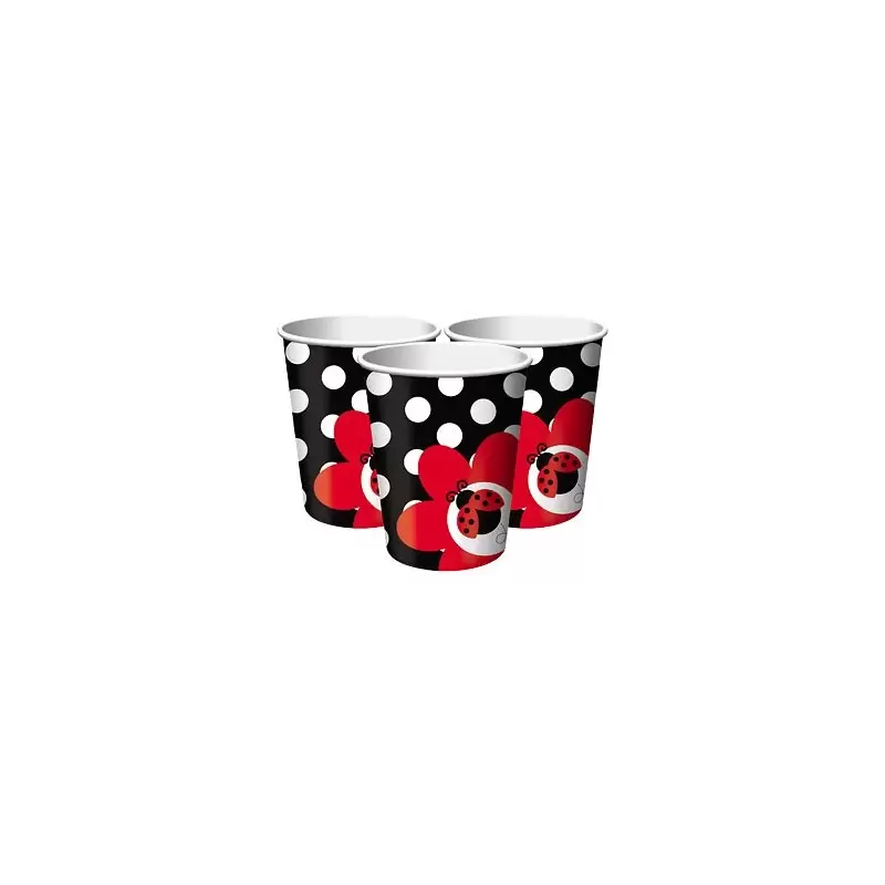KIT N2 64 PZ COORDINATO TAVOLA FESTA PARTY FANTASIA COCCINELLE