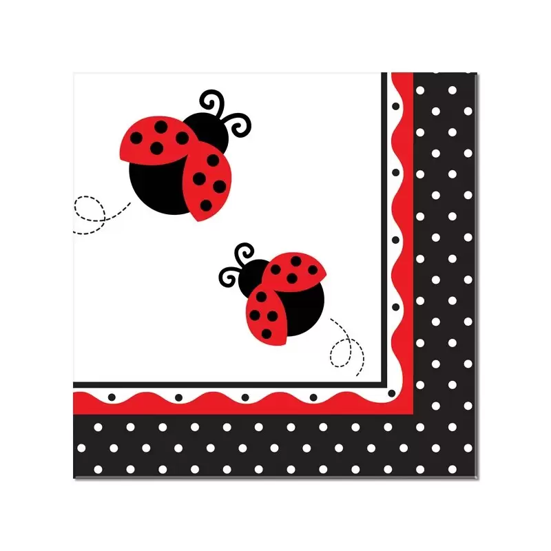 KIT N2 64 PZ COORDINATO TAVOLA FESTA PARTY FANTASIA COCCINELLE