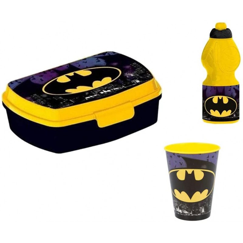 ILS I LOVE SHOPPING Contenitore Termico Porta merenda Scatola Sandwich Box per Bambini Batman 